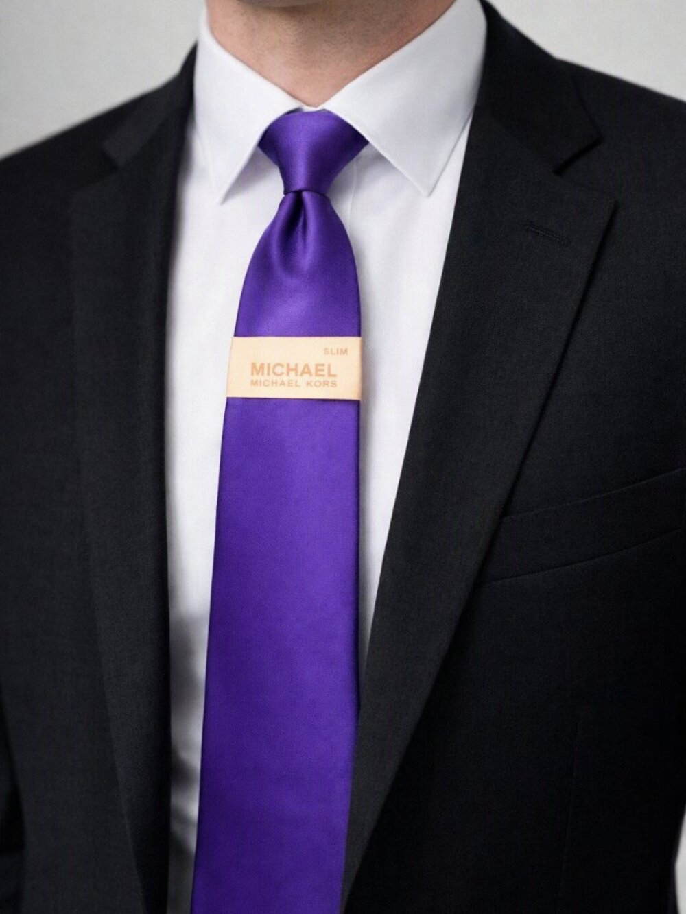 Michael Kors 100% Silk Tie - Purple - NWT